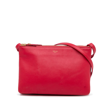 Red Celine Large Trio Crossbody Bag – Designer Revival