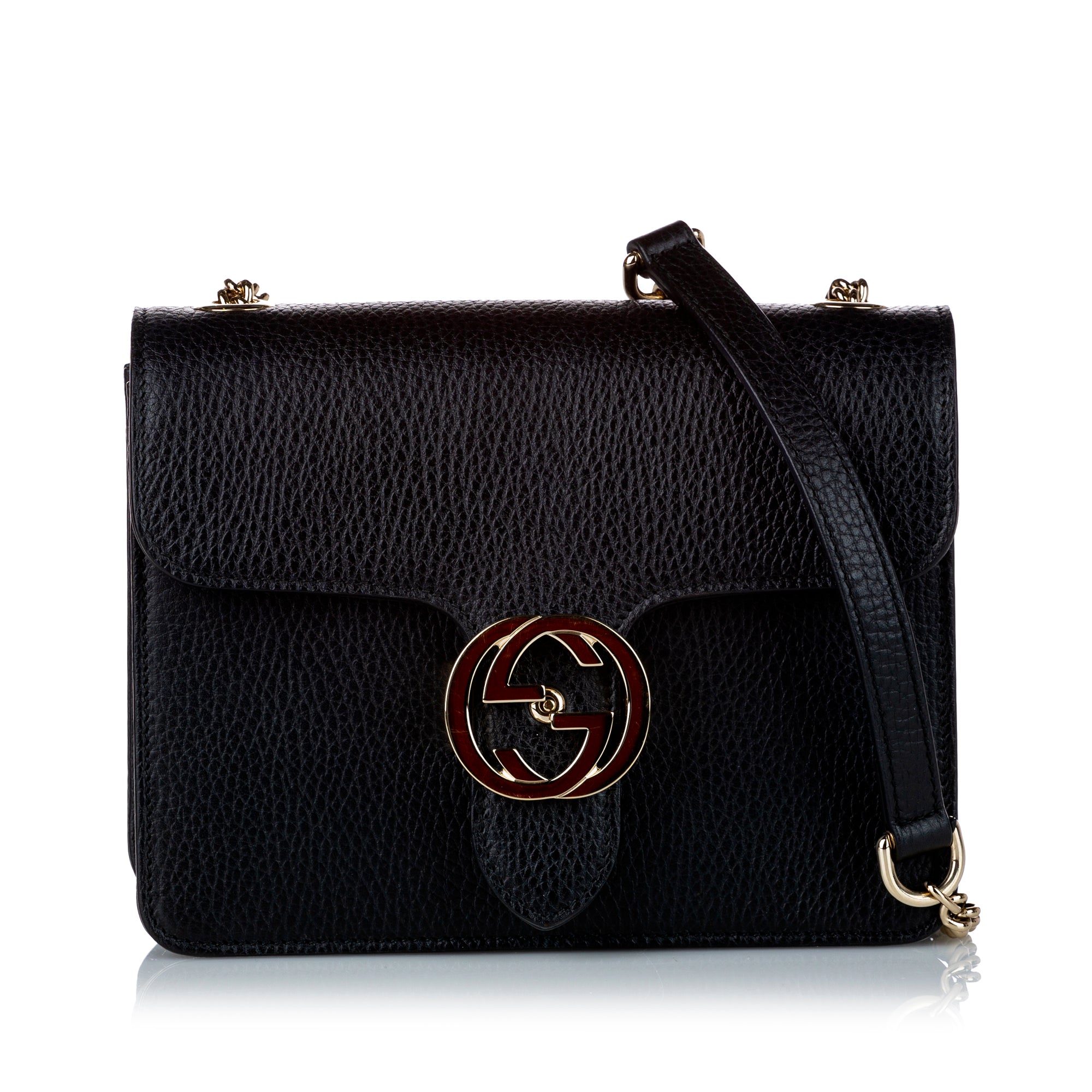 black gucci interlocking bag