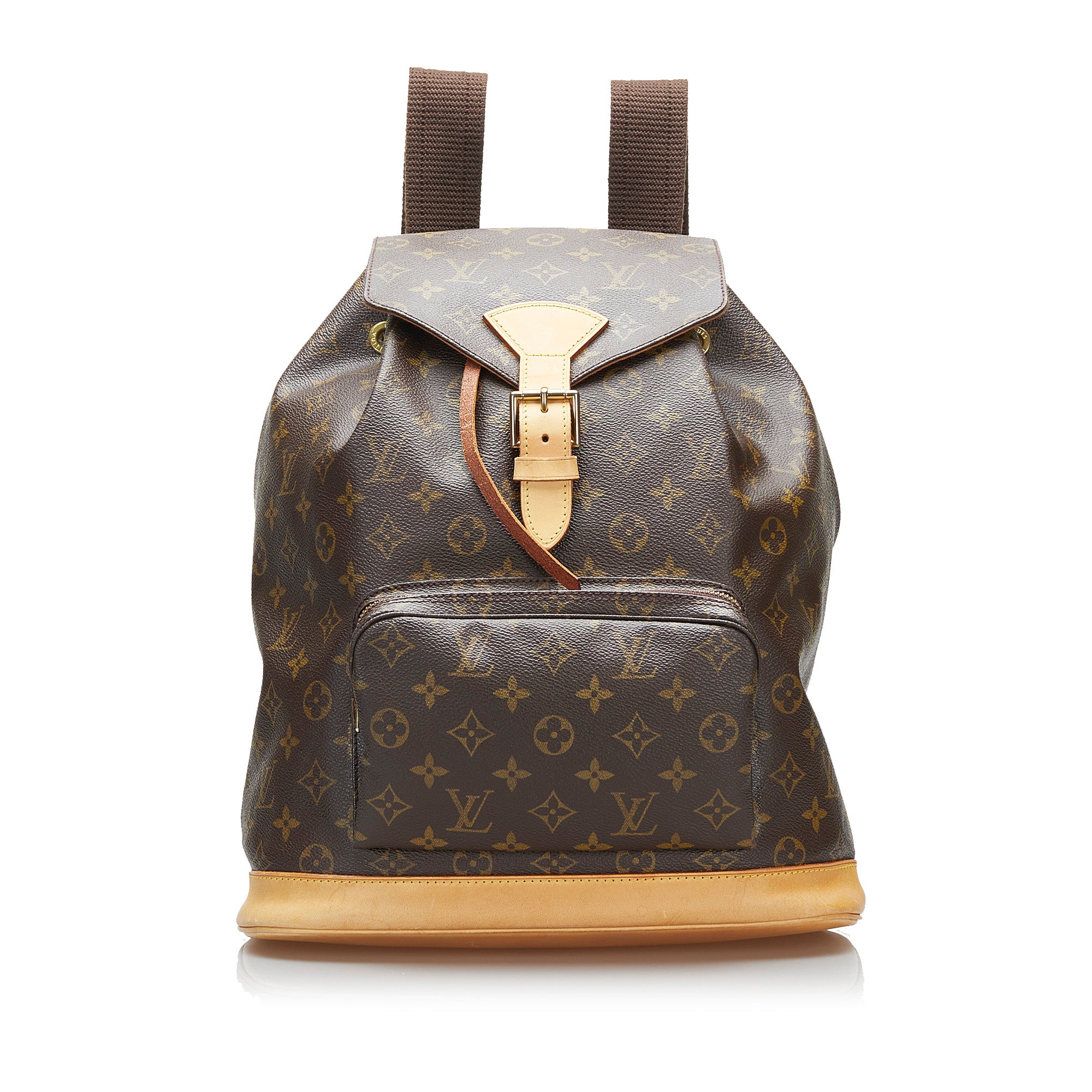 RvceShops Revival, Brown Louis Vuitton Monogram Montsouris GM Backpack