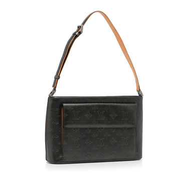 Louis Vuitton Beige?Black Malletage Pochette Flap Bag Louis Vuitton