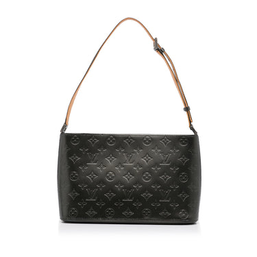 Louis Vuitton Blue Monogram Mat Shelton Leather Pony-style