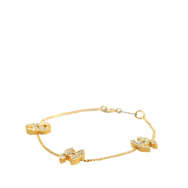 Gold Louis Vuitton My Blooming Strass Bracelet – Designer Revival