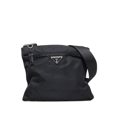 Black Prada Saffiano and City Calf Chain Crossbody Bag – Designer Revival