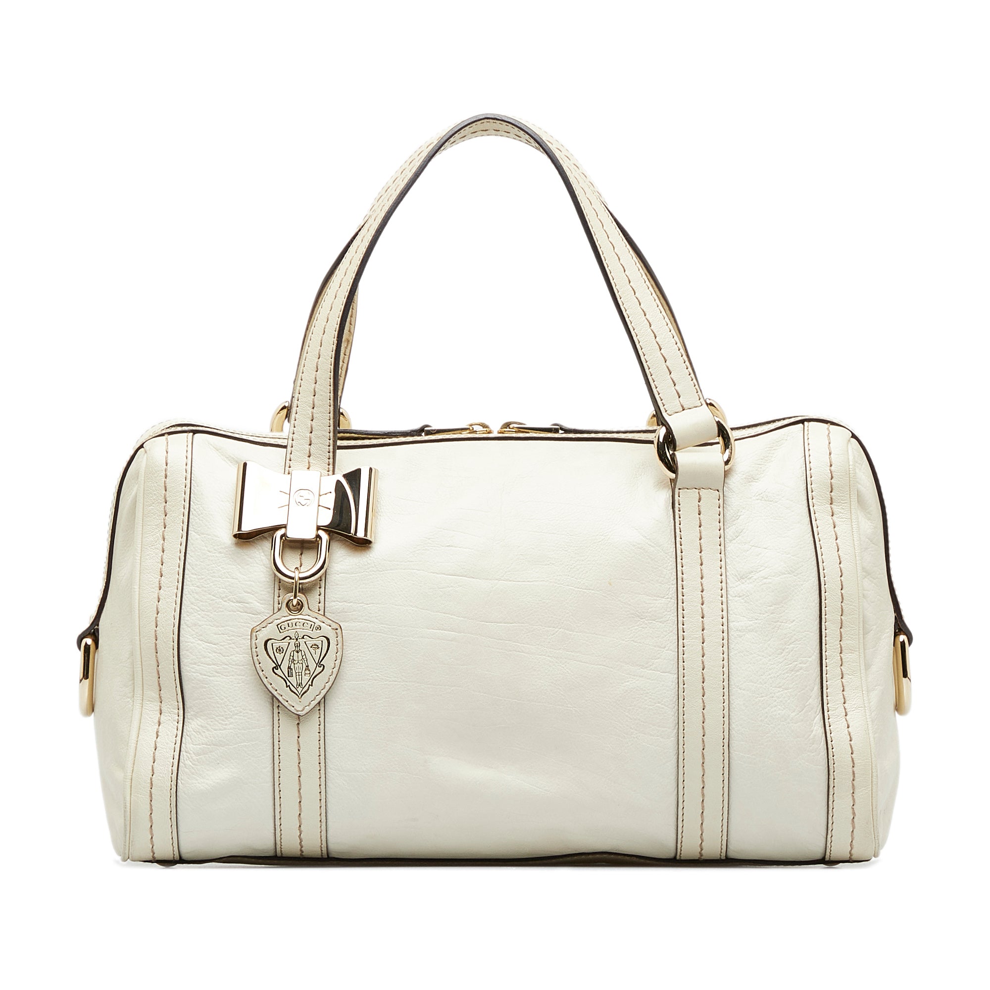 image of White Gucci Duchessa Boston Bag