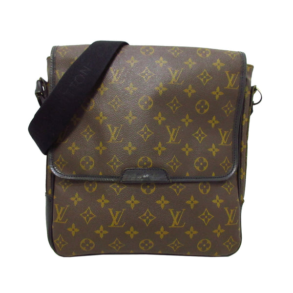 LOUIS VUITTON Bass GM Monogram Macassar Canvas Messenger Bag Brown-US