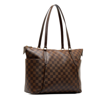 Pre-owned Louis Vuitton 2015 Damier Ebene Totally Pm Tote Bag In Brown