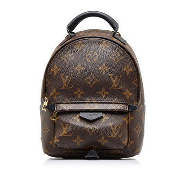 Palm springs leather backpack Louis Vuitton Brown in Leather - 34451604
