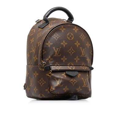 Louis+Vuitton+Palm+Springs+Backpack+Mini+Brown+Canvas for sale