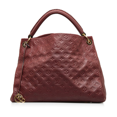 LOUIS VUITTON Purple Artsy Handbag Monogram Empreinte Leather MM Hobo bag  Dark red ref.879278 - Joli Closet