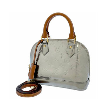 Louis Vuitton Monogram Vernis Alma BB Silver