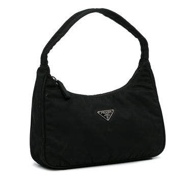 Prada Black Tessuto Nylon Re-Edition 2000 Baguette Bag Prada