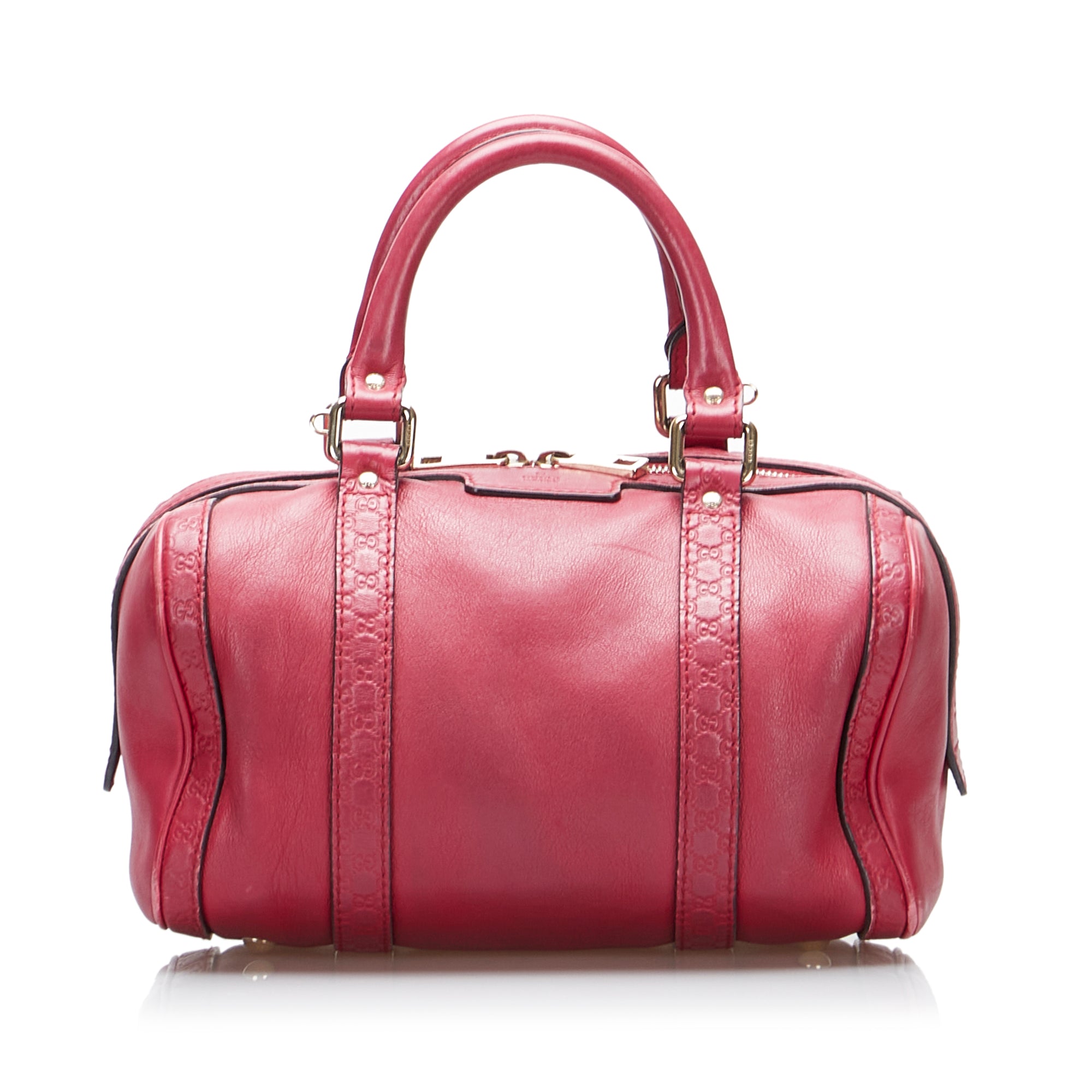 image of Red Gucci Microguccissima Boston