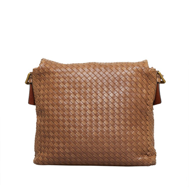 Bottega Veneta Beige Intrecciato Leather Nodini Crossbody Bag