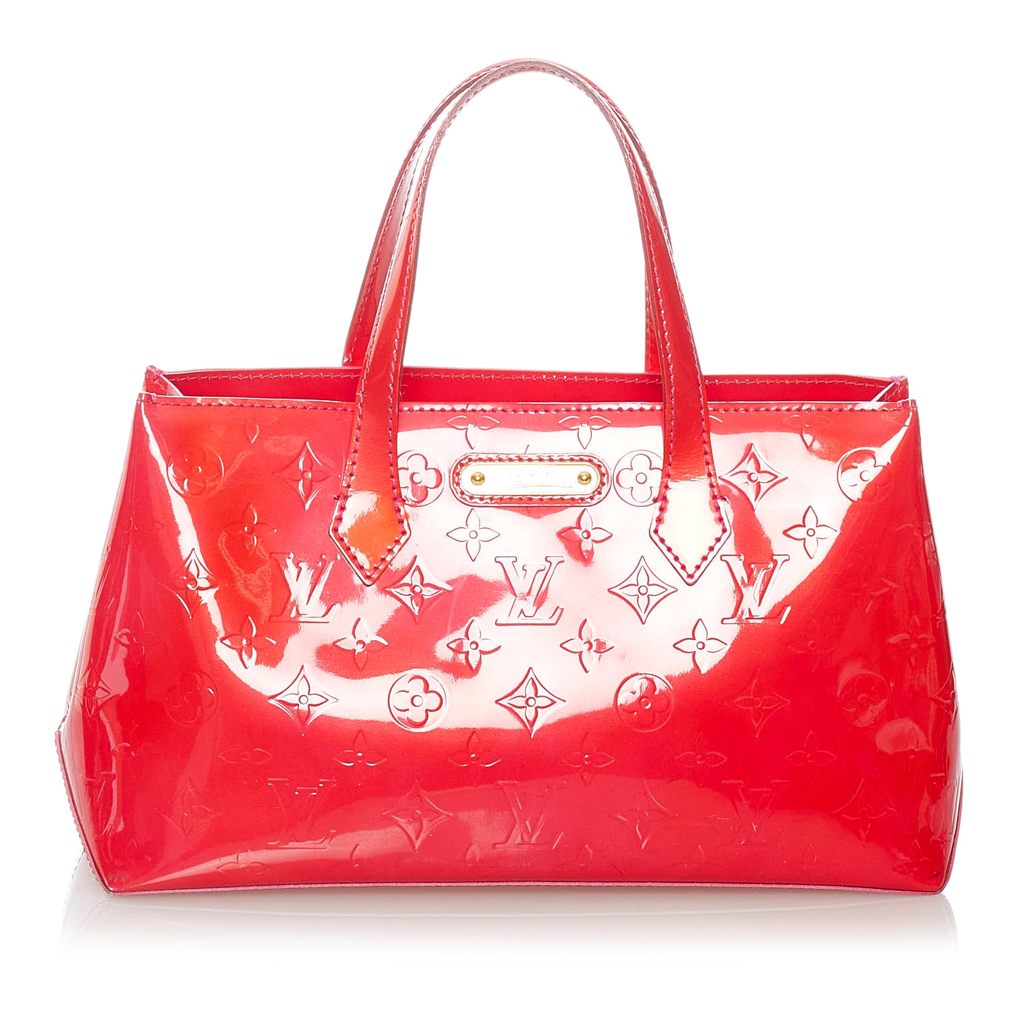 Bolso Louis Vuitton Lockit modelo pequeño en cuero Monogram negro y rojo