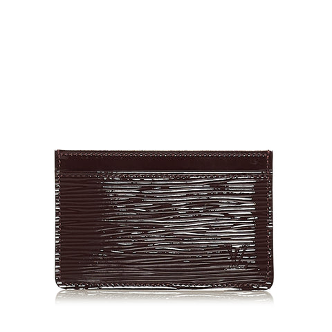 Louis Vuitton Noir Epi Leather Flap Wallet