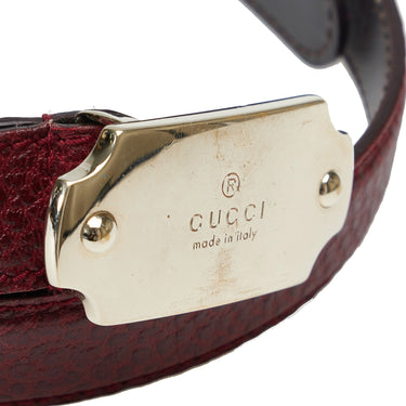 Blue Gucci Bamboo Accent Leather Belt – Designer Revival