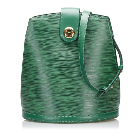 Louis Vuitton Epi Cluny Green Leather Shoulder Bag