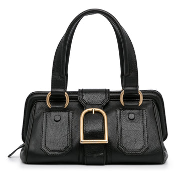 LOUIS VUITTON Cuir Obsession Lockit East West Black 346110