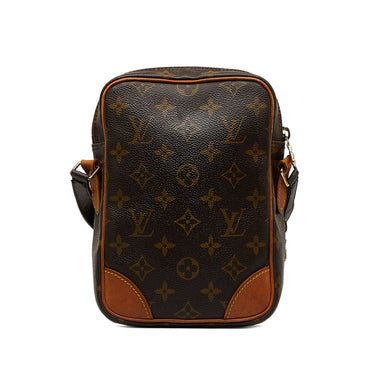 Louis Vuitton Danube 15 Monogram Canvas Crossbody Bag in Brown