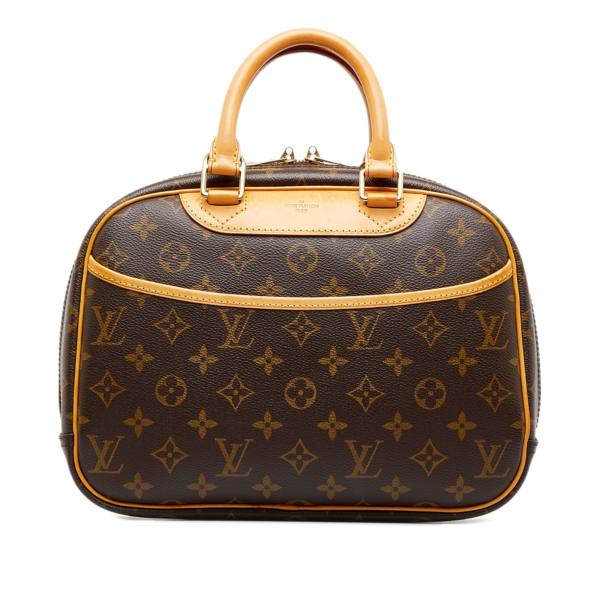 image of Brown Louis Vuitton Monogram Trouville Handbag