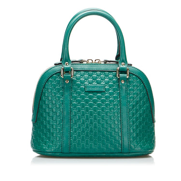 Green Gucci Mini Microguccissima Dome Satchel – Designer Revival