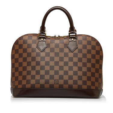 Authenticated Used Louis Vuitton Damier Luggage Brown Damier Canvas 