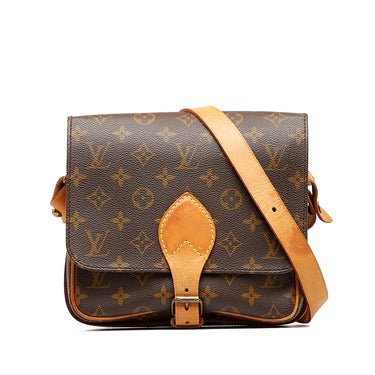 Brown Louis Vuitton Monogram Cartouchiere MM Crossbody Bag – Designer  Revival