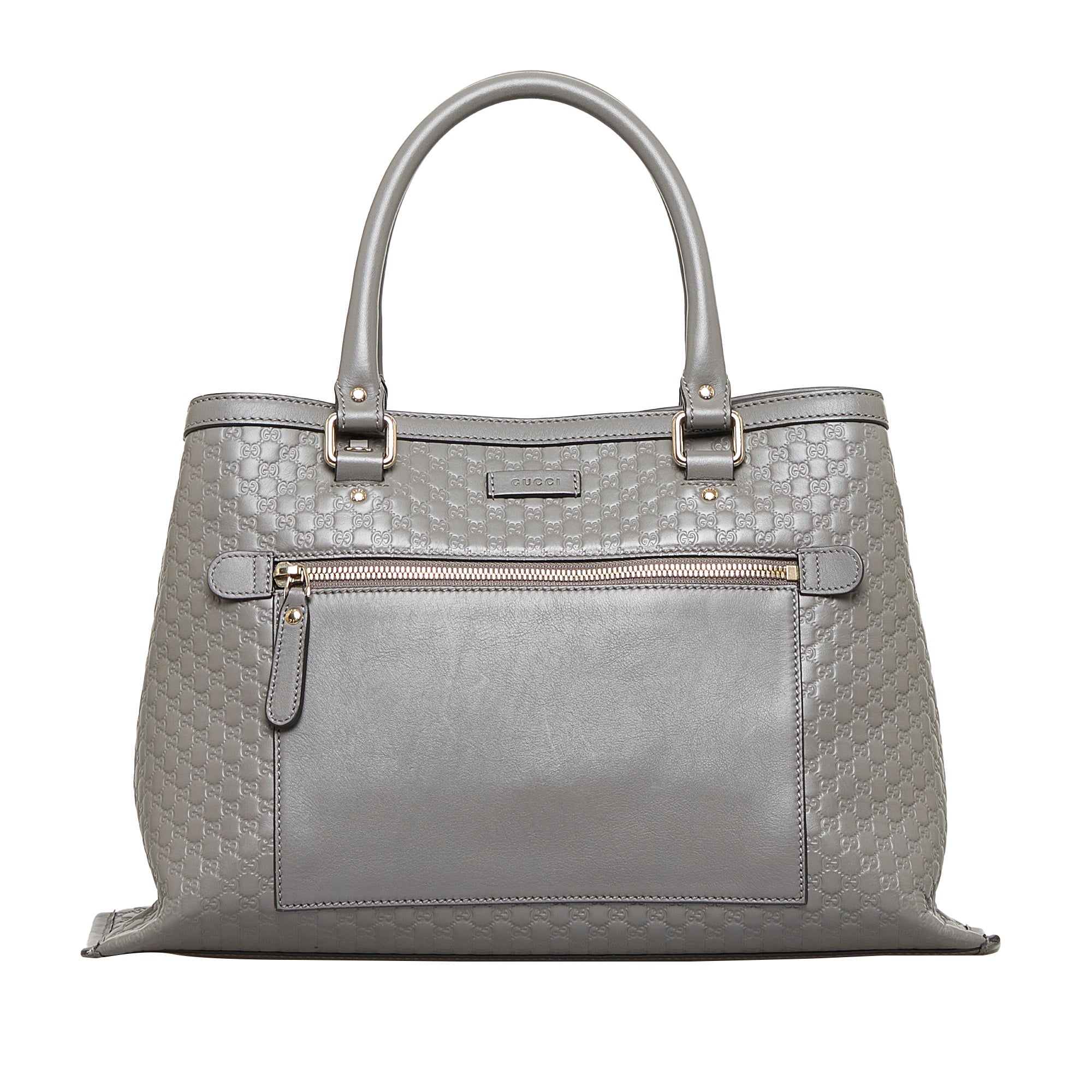 image of Gray Gucci Microguccissima Satchel