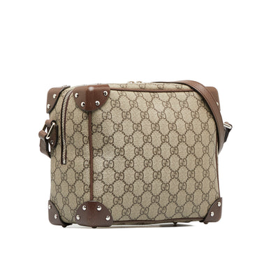 Buy the Gucci Brown Guccissima Crossbody Bag COA