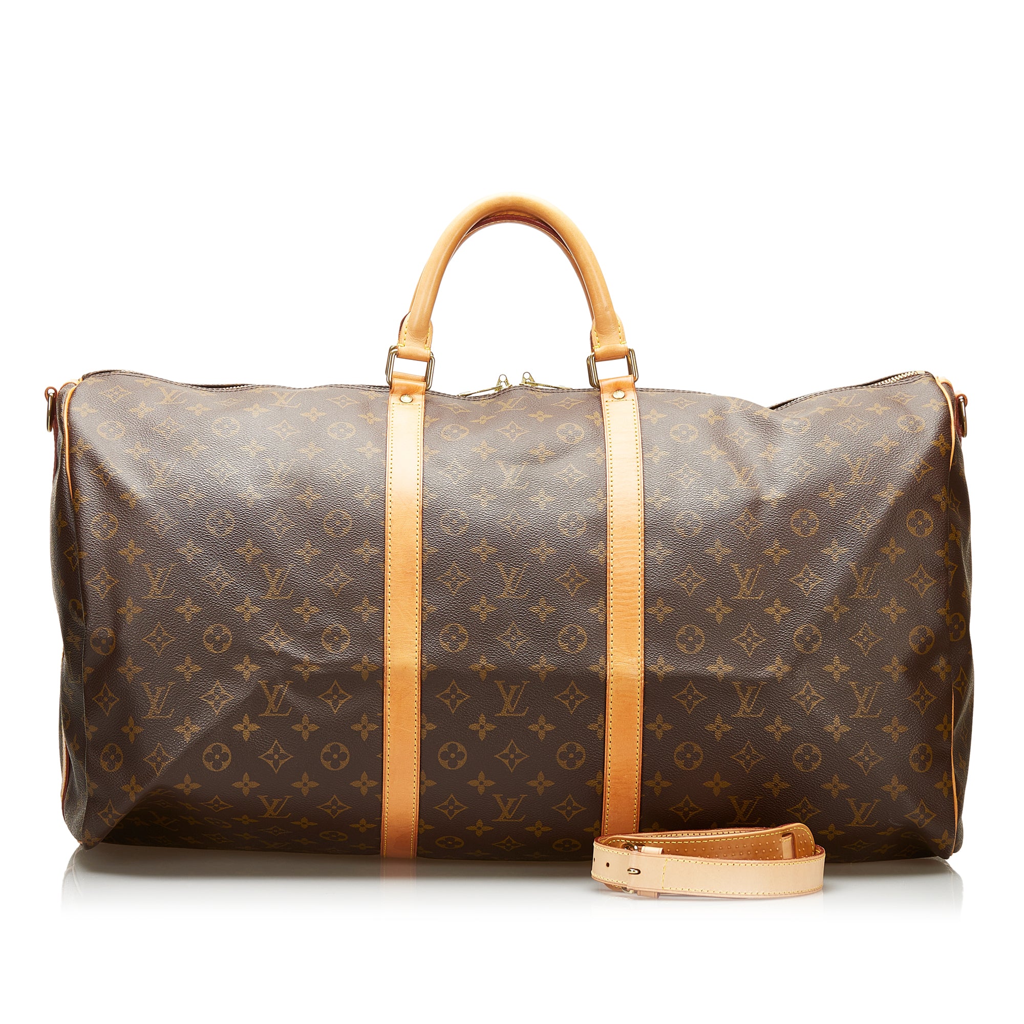 Louis Vuitton Keepall Bandouliere 50 with matted black and orange