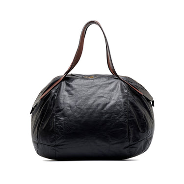 Black Miu Miu Leather Tote Bag – Designer Revival