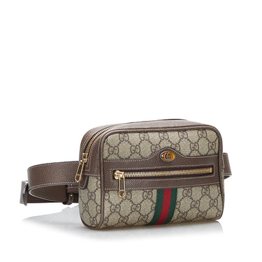 GUCCI GG SUPREME OPHIDIA BELT BAG