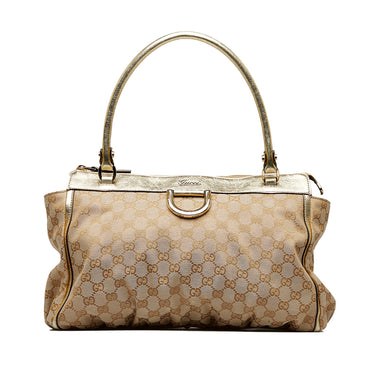 Brown Gucci GG Canvas Abbey D-Ring Tote Bag – Designer Revival