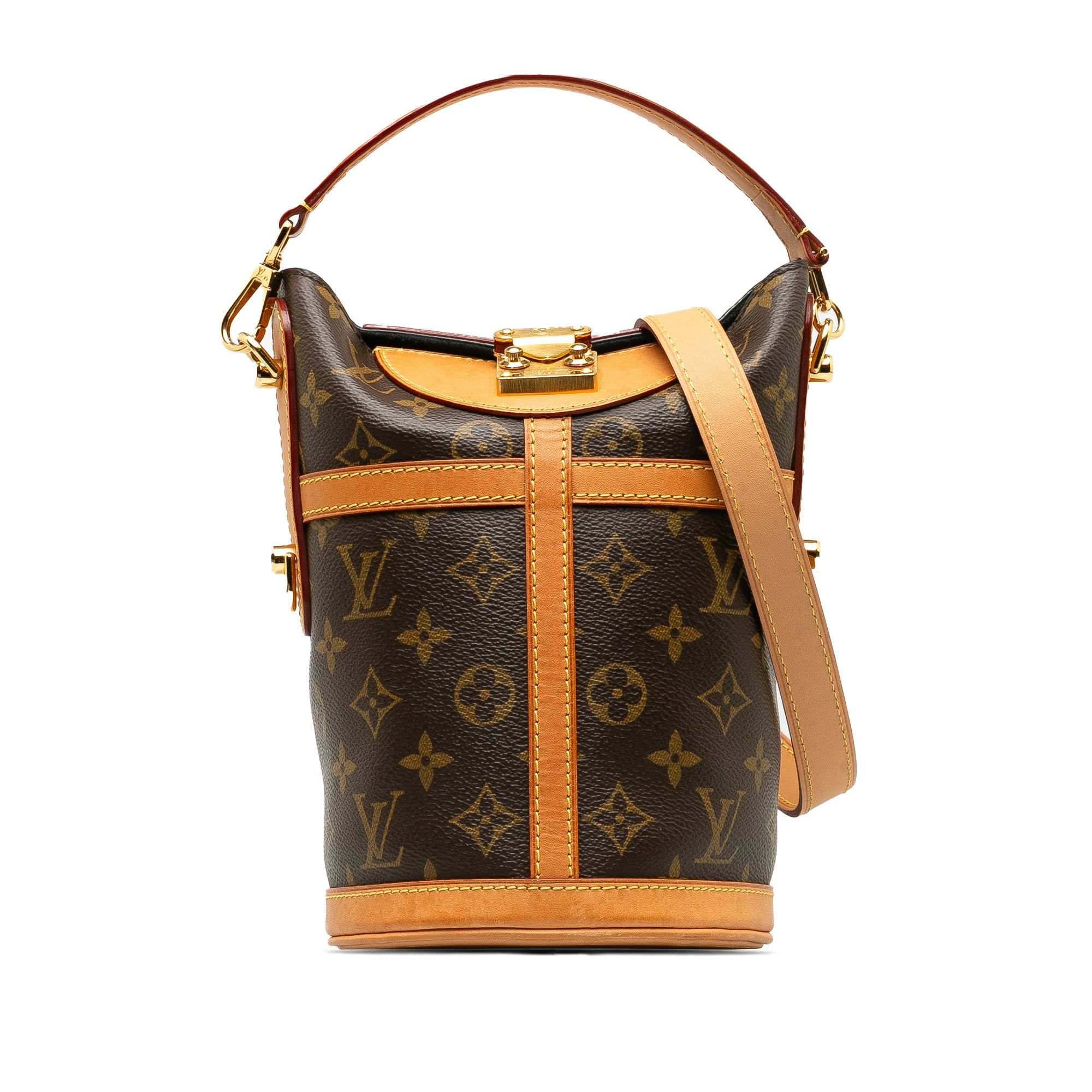 image of Brown Louis Vuitton Monogram Duffle Bucket Bag