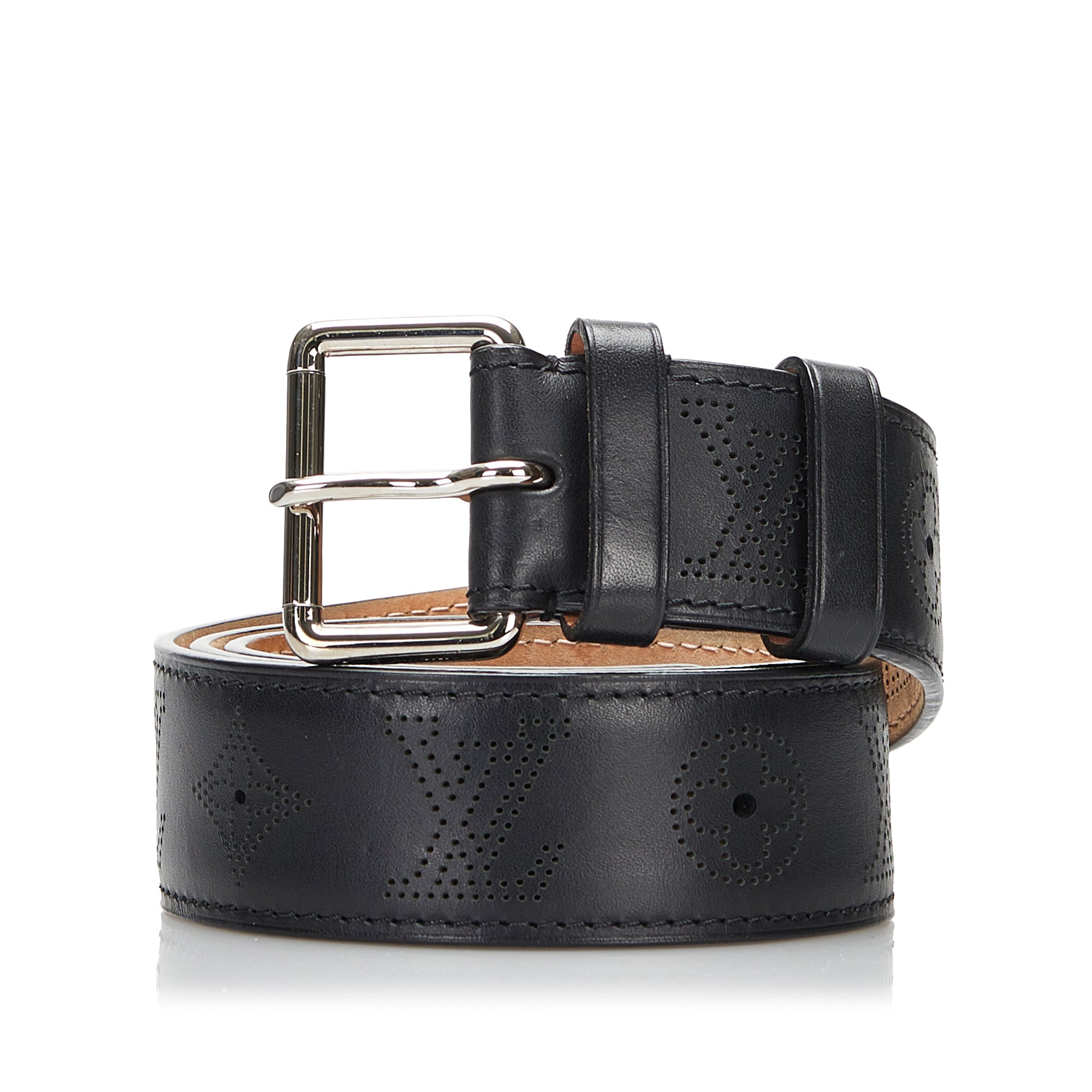 Sell Louis Vuitton Monogram Split Belt - Black/Silver