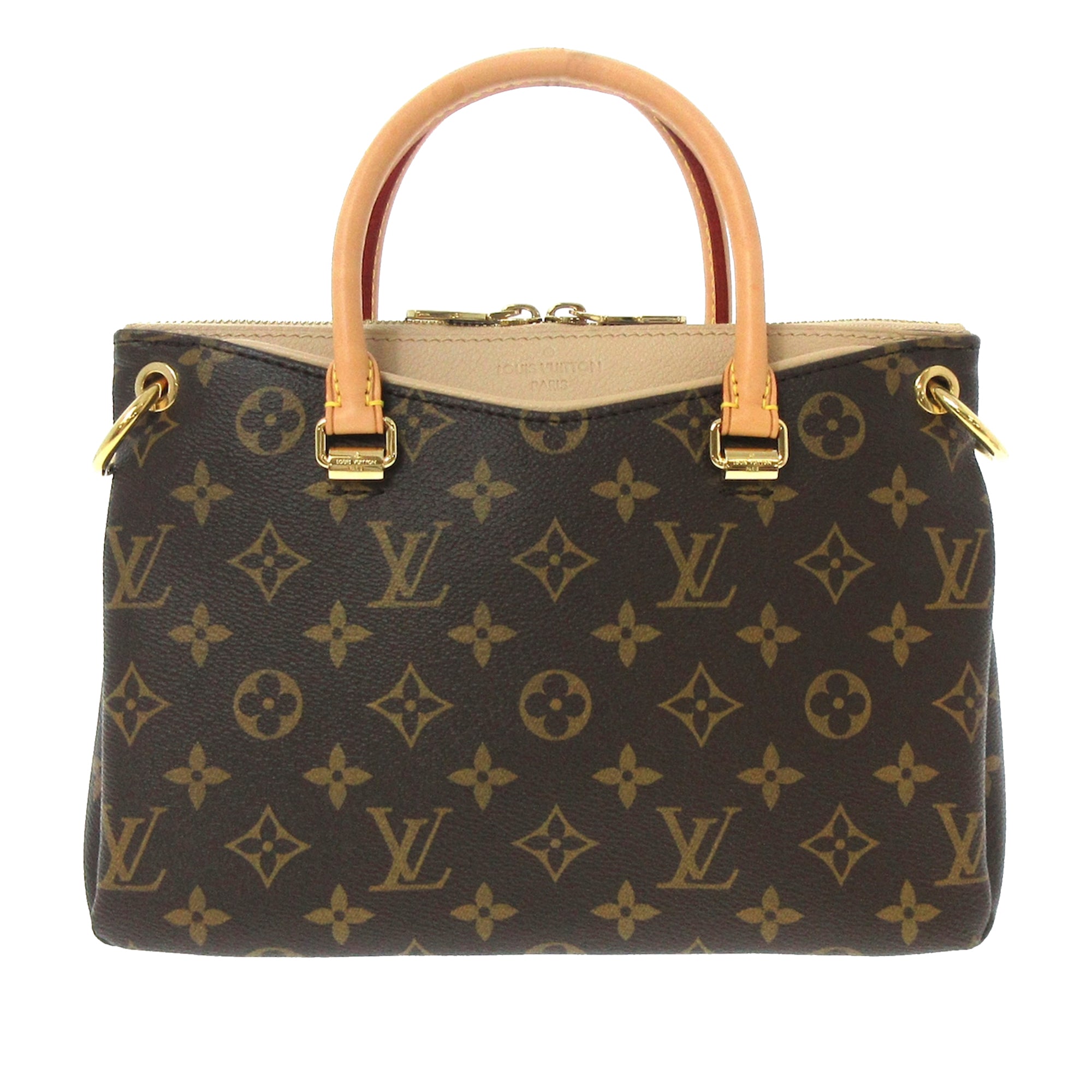 Louis Vuitton - Authenticated Pallas Handbag - Leather Brown for Women, Very Good Condition