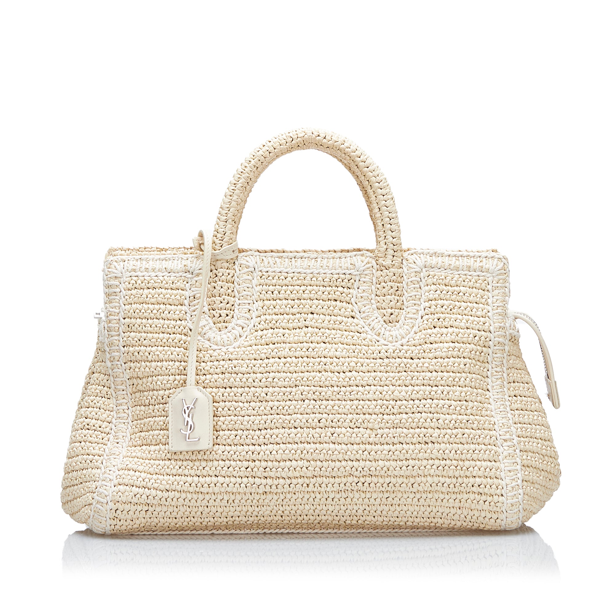 Saint Laurent Raffia Baby Downtown Cabas