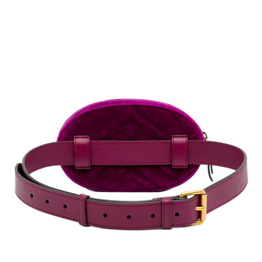 Pink Gucci GG Marmont Velvet Belt Bag – Designer Revival