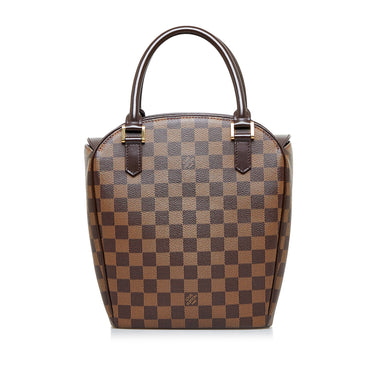 Louis Vuitton Damier Ebene Canvas Leather Sarria Horizontal Bag at 1stDibs