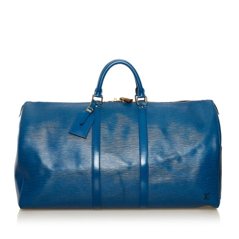 Louis Vuitton Blue Epi Keepall Bag