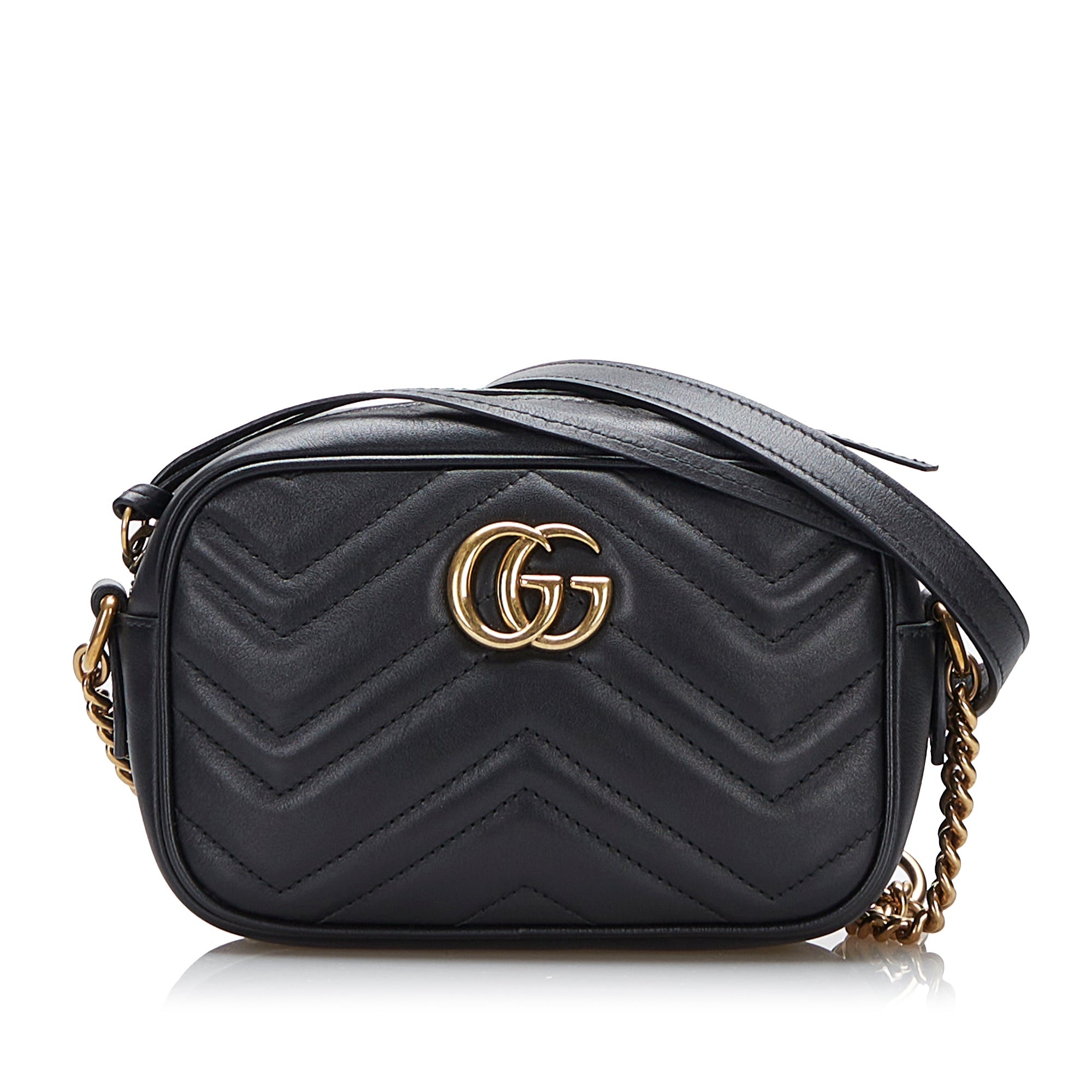 Gucci GG Marmont Small Shoulder Bag in Green