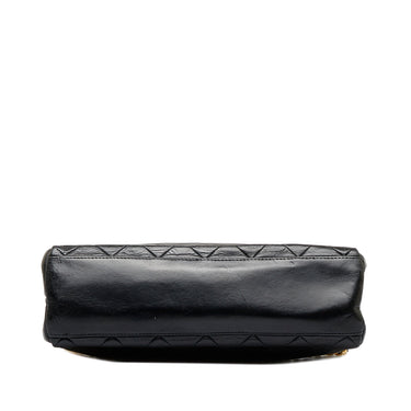 Black Chanel So Black Matelasse Patent Leather Single Flap Bag