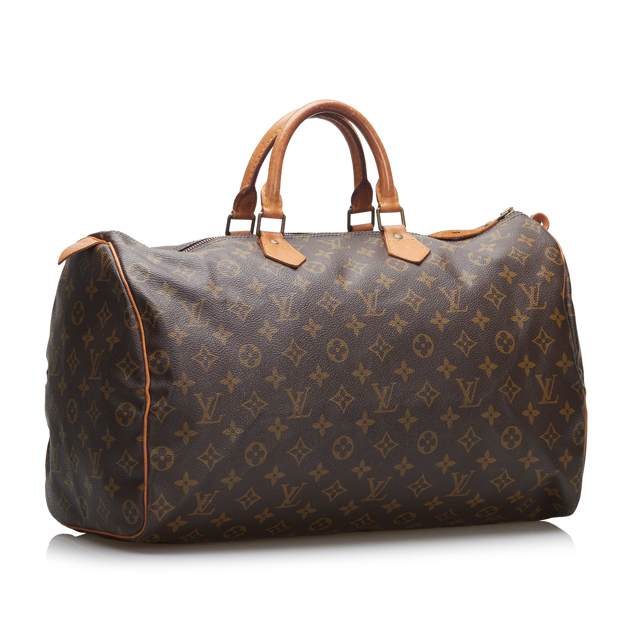 Brown Louis Vuitton Monogram Speedy 40 Bag – Designer Revival