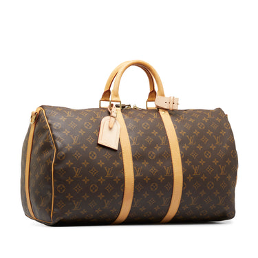 Louis Vuitton Vintage Monogram Canvas Keepall Bandouliere 50