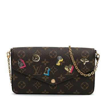 Beige Louis Vuitton Monogram Empreinte Pochette Felicie Crossbody Bag –  Designer Revival