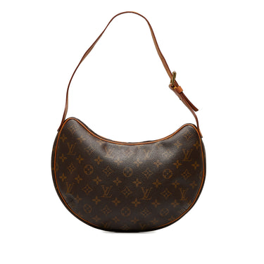 LOUIS VUITTON Louis Vuitton Monogram Pochette Croissant MM Brown M51512  Women's Canvas One Shoulder Bag