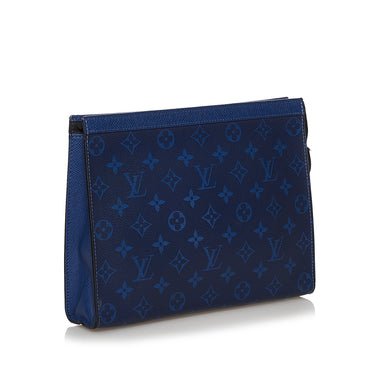 Louis Vuitton Blue Monogram Taigarama Pochette Voyage MM Louis Vuitton