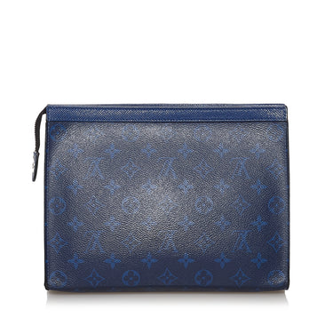 Blue Louis Vuitton Taigarama Monogram Cobalt Keepall Bandouliere