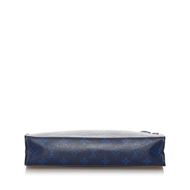 Louis Vuitton Blue Monogram Tapestry Denim Keepall Bandouliere 50  QJB2CS0WBB000