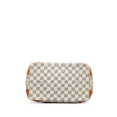 Louis Vuitton, Bags, Louis Vuitton Hampstead Mm N526 Damier Azur Canvas  Shoulder Tote Bag White